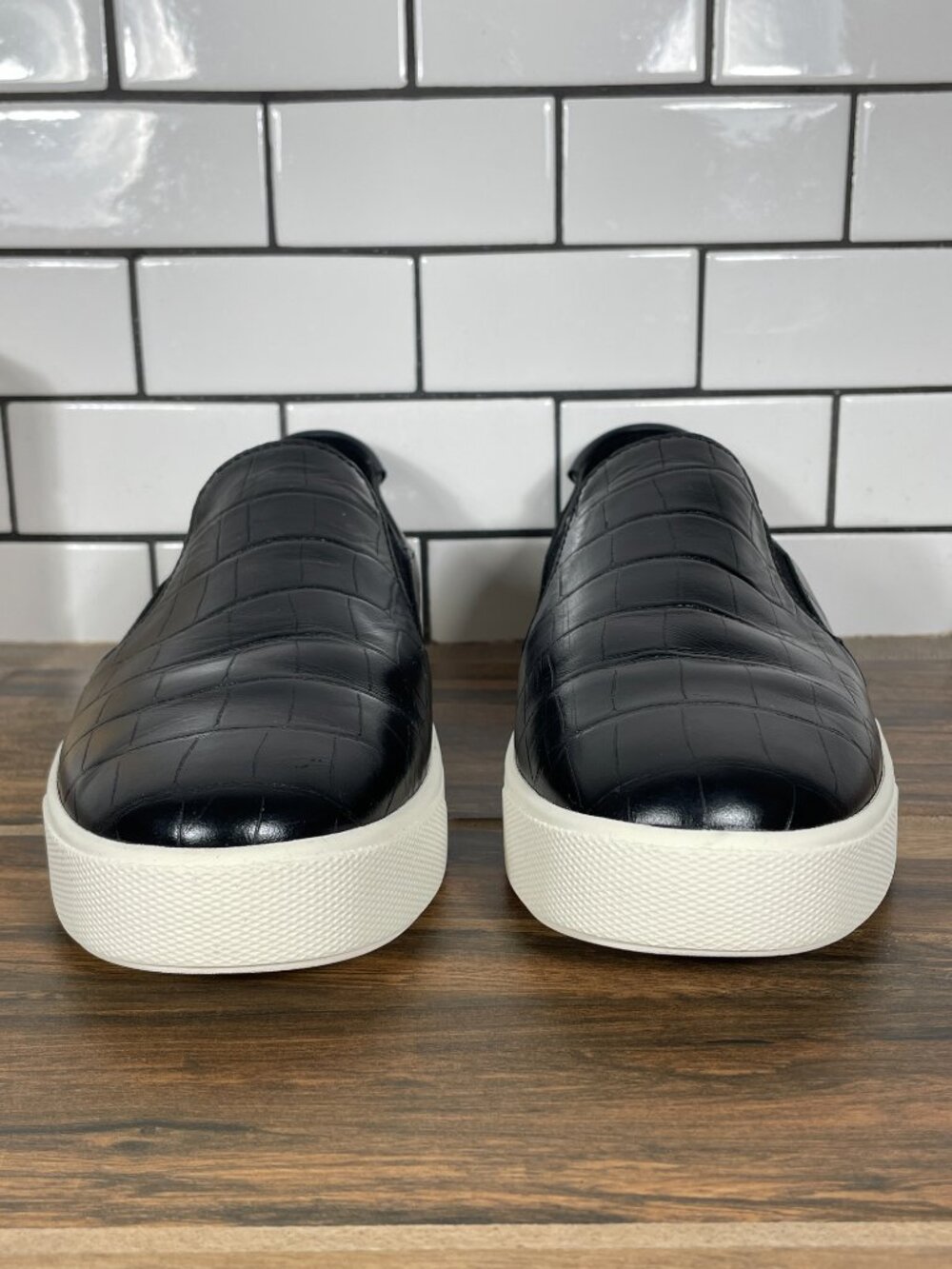 Cole Haan Grandpro Spectator 2.0 Shoes Womens Size 8 Black Croc Embossed Sneaker - Picture 2 of 12
